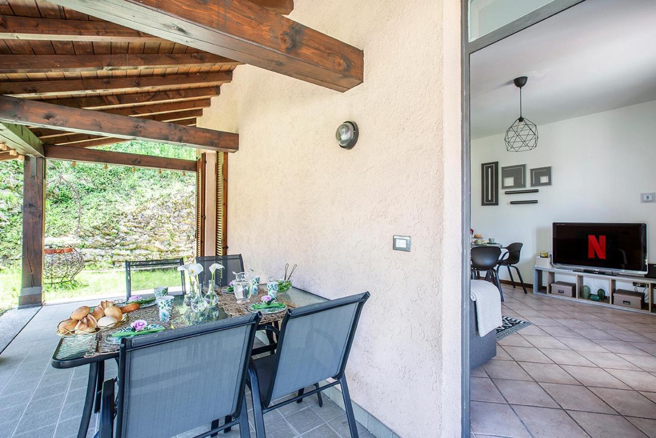 L'Acero Rosso - Giardino Privato E Box Auto Villa Menaggio Eksteriør billede